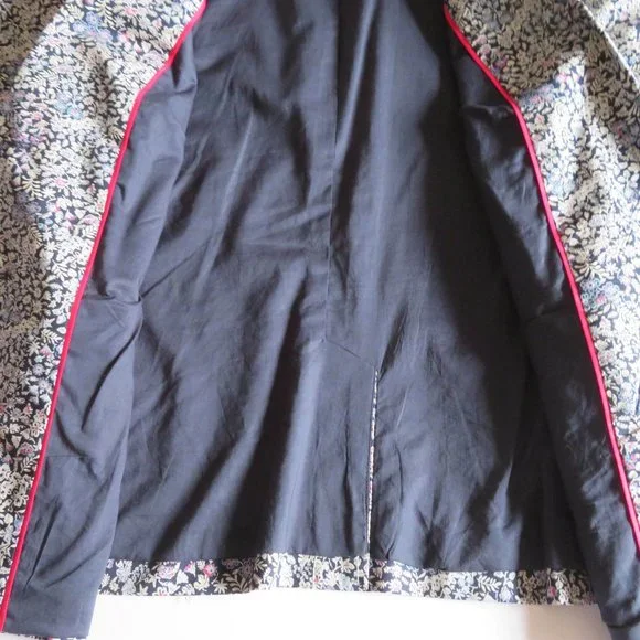 🎉HP🎉Talbots Lined Floral Cotton Blazer - Size 10 - Great for Spring/Summer - EUC - Picture 11 of 13